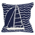 thumbnail image 4 of Trans-Ocean Imports 7FP8S167333 18 in. Liora Manne Frontporch Sails Indoor & Outdoor Pillow - Navy, 4 of 4