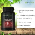 thumbnail image 5 of PuraDyme Herbal Blood, Wellness Pills with Plant Enzymes and Detox (320 Caps), 5 of 10