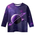 thumbnail image 3 of ZTKWD Shirts for Boys Girls Kids 3D Graphic Casual Crewneck 3/4 Sleeve Tops Tees for Teen and Kids 6-16 Years, 3 of 3