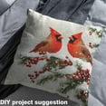 thumbnail image 2 of Castle Fairy Teenager Red Sparrows Fabric by the Yard 10 Yards,Merry Christmas Room Decor Fabric by the Yard,Botanical Plants Berry Fabric for Sewing,Microfiber Bedroom Decor, 2 of 6