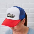 thumbnail image 5 of CafePress - World's Most Awesome Godfather - Adjustable Unisex Printed Trucker Hat with Mesh Back, 5 of 10