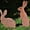 A+B, variant on Easter Decorations Outdoor, Easter Rabbits Garden Statues, Yard Art Animals Garden Stakes Rabbit Silhouette, Rabbits Yard Art, Flowerbed Decoration, Outdoor Decor