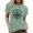 Light Green, variant on Womens Compass Graphic Tops Letter Print Crewneck Casual Short Sleeve Loose Fit Tee Trendy Fashion T Shirts Vacation Outfits