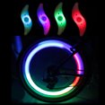 thumbnail image 3 of Graflsoa Spoke Wheel Lights for Bicycles - 3 Modes, Multi-Color LED Safety Lights, Waterproof Silicone Design, Easy Installation, Includes Batteries, 3 of 6