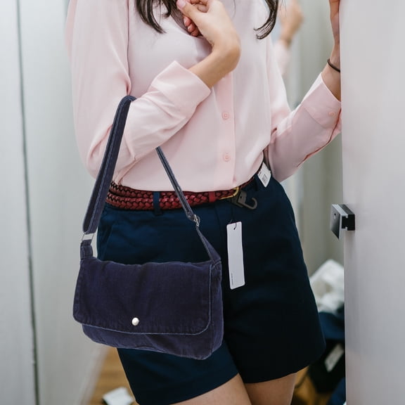 LOLIPPYY 1Pack Women's Shoulder Handbags Denim Cloth for Everyday Use