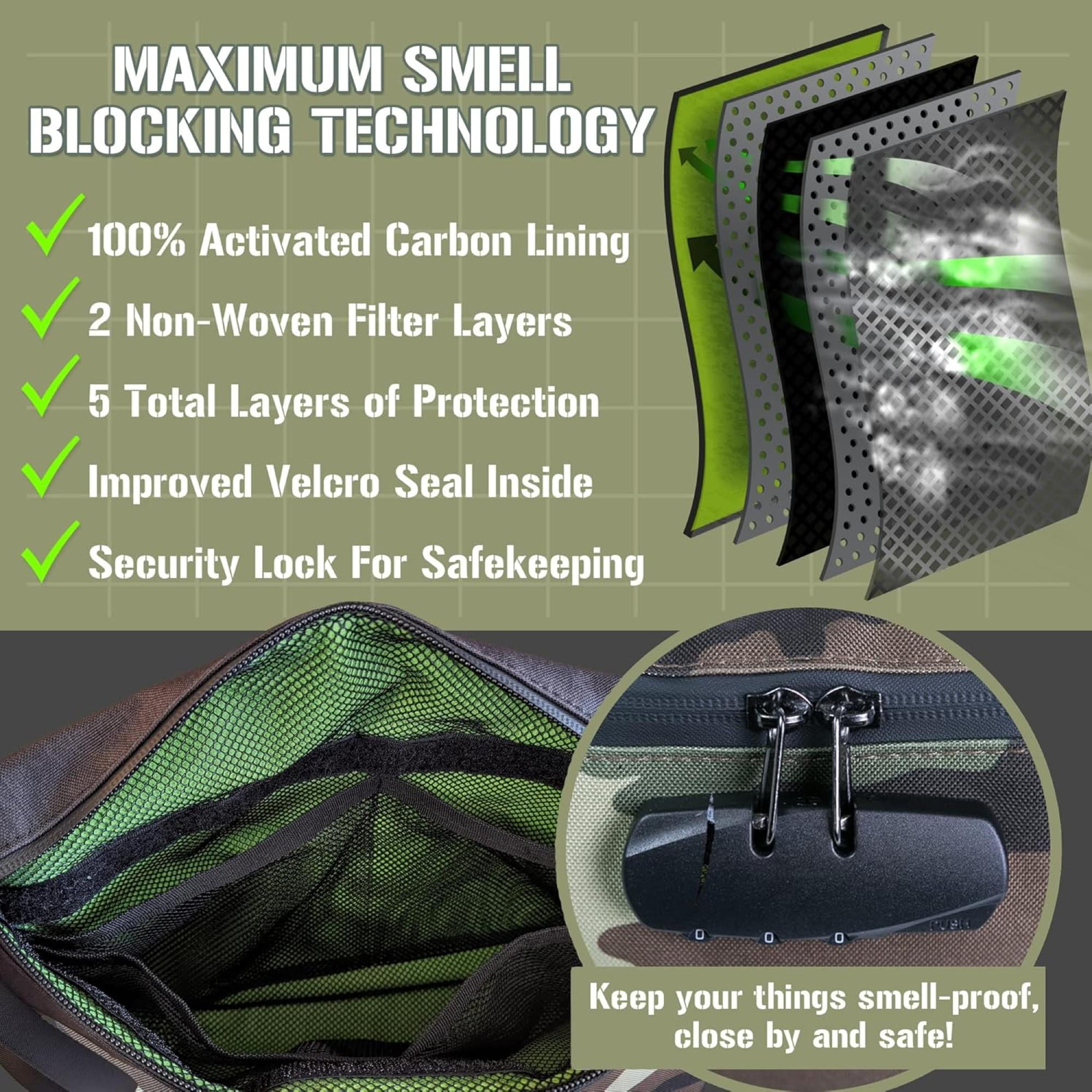 Lockable Travel Organizer Bag with Combination Lock, Secure Storage Pouch for Daily Use, Travel, Camping & Outdoor Trips