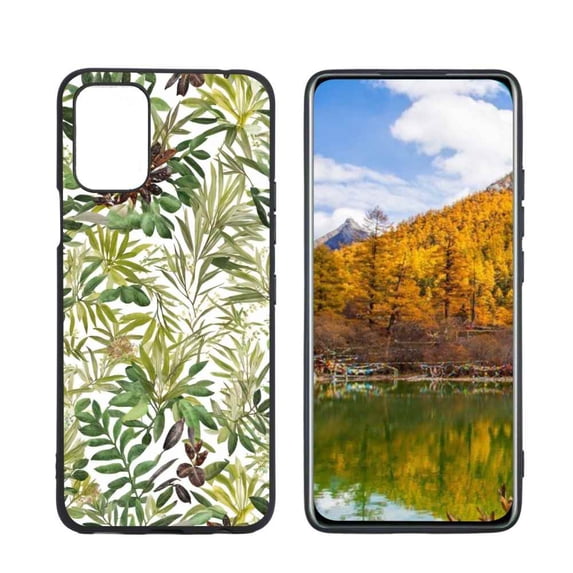 Botanical-magical-forest-nature-2 Phone Case, Degined for LG Q52 Case Men Women, Flexible Silicone Shockproof Case for LG Q52