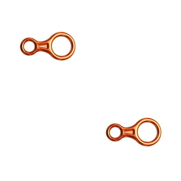 Greeniant Equipo de escalada Descensor Accesorio de seguridad Accesorios descendentes Profesional Simple Equipo de escalada en roca en forma de 8 Naranja 2piezas