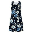 thumbnail image 4 of Ailaofu Women's Casual Boho Beach Floral Nightgown - Summer Sleeveless Tank Sleep Dress, 4 of 7