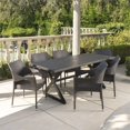 thumbnail image 2 of Noble House Grayson 7 Piece Outdoor Wicker Dining Set in Multibrown, 2 of 17