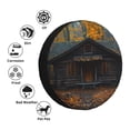 thumbnail image 4 of Naloa Rustic Cabin Autumn Forest PVC Leather Spare Tire Wheel Cover Spare Tire Cover, for Car Truck SUV Camper Trailer Universal Fit(14-17in)-17 inch, 4 of 6