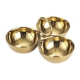 thumbnail image 1 of Cuencos de acero inoxidable para servir aperitivos, bandejas para servir comida, platos versátiles para aperitivos, fruteros para bares, barbacoas, Oro, 1 of 8