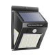 thumbnail image 2 of Lámpara de pared solar luminosa de tres lados 30+5+5 LED, luz de jardín impermeable para exteriores, luz de emergencia, luz de pasillo, 2 of 4
