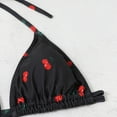 thumbnail image 4 of 3Pieces Y2K Bikinis Women Cherries Print Skirt Swimsuit Halter Bra Bikini Female Swimming Suit Bathsuit, 4 of 5