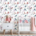 thumbnail image 6 of Peel and Stick Wallpaper Farmhouse Decor Colorful Birds Self Adhesive Removable Renter Friendly Contact Paper for Bedroom 24in x 118in, 6 of 8