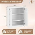 thumbnail image 2 of Giantex 2 Door Storage Base Cabinet, Freestanding Floor Cabinet, Kitchen Cupboard Storage Organizer, White, 2 of 8