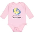 thumbnail image 3 of Inktastic Lacrosse Baby Dream About Boys or Girls Long Sleeve Baby Bodysuit, 3 of 5