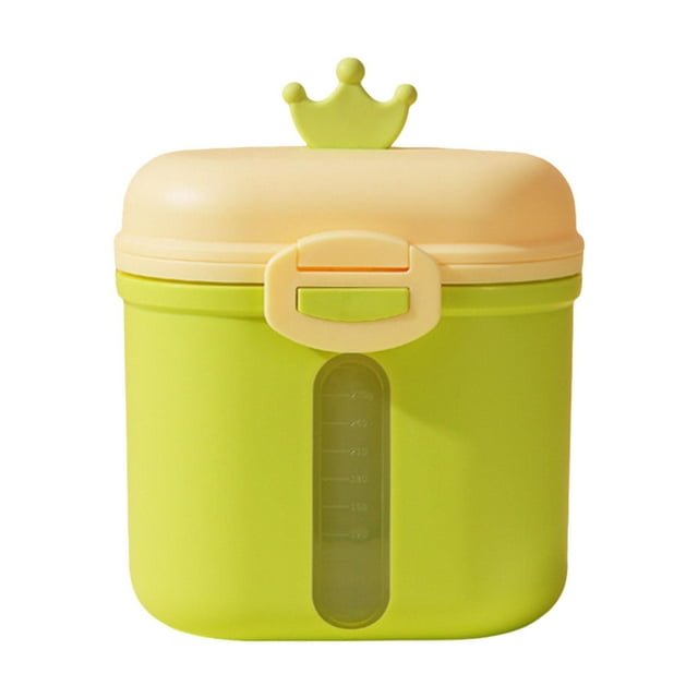 Dispensador de fórmula para bebés, contenedor de fórmula para bebés, portátil, a prueba de fugas, leche en polvo Verde 125x85x13cm
