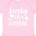 thumbnail image 4 of Inktastic Saint Patrick's Day Sassy Lil' Lassie with Shamrocks Boys or Girls Baby Bodysuit, 4 of 5
