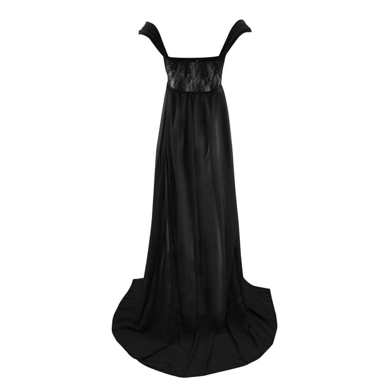 black satin maternity dress HATCH Collection The Mirabelle Dress in Black main image 1