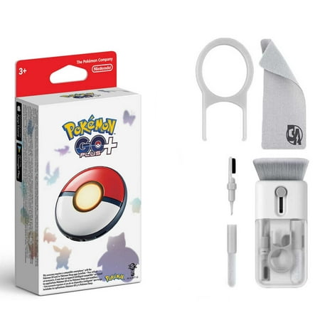 Nintendo - Pokémon GO Plus + With Cleaning Electric kit Bolt Axtion Bundle Used