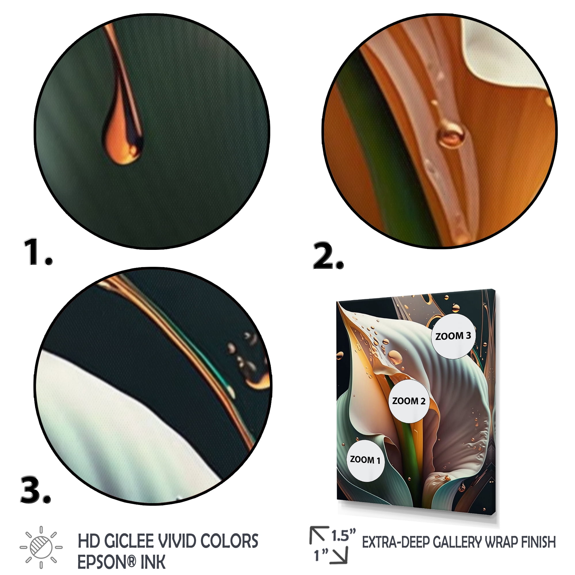 Designart Gren And White Calla Lily Flower I Canvas Wall Art