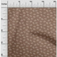 thumbnail image 2 of oneOone Velvet Brown Fabric Retro Minimal Burger Fabric For Sewing Printed Craft Fabric By The Yard 58 Inch Wide, 2 of 5