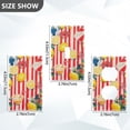 thumbnail image 7 of Yayeee Duplex Wall Plate 1-Gang 4.5"x2.7" Home Receptacle Light Switch Decorative Outlet Cover, Red Striped Lemon, 7 of 7