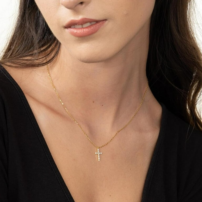 Timeless Gold Cross Necklace