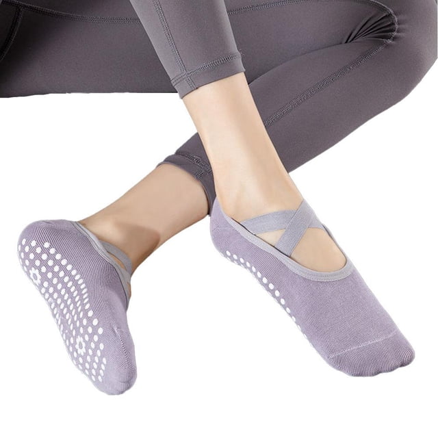 CAIROYAR Calcetines de yoga antideslizantes para mujer: ideales para pilates, fitness, baile y principiantes Z0