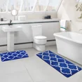 thumbnail image 3 of Juego de alfombrillas de baño antideslizantes 2 piezas - 40 x 60 cm + 45 x 120 cm azul, 3 of 8