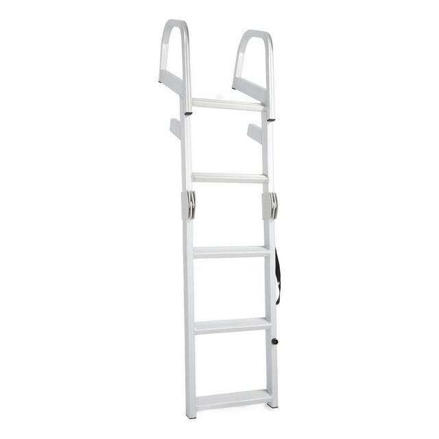 Boat Folding Ladder, Marine Folding Ladder Reliable 5 Step 200KG Load for Yachts Ships