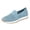 Blue, variant on Comfortable Sneakers for Women Lightweight Mesh Slip-on Flat Shoes Non-slip Shock-absorbing Sneakers for Daily Wear and Outdoor Activities