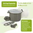 thumbnail image 4 of Prep Solutions 17 Piece Set Microwaveable Rice & Pasta Cooker w/Locking Lid, 4 of 7