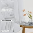 thumbnail image 6 of YEAHOME Emily Voile Sheer Grommet Curtain Panel 1PC, 55"x84", Sliver Gray, 6 of 7