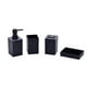thumbnail image 2 of Juego de accesorios de baño moderno de 4 piezas | Dispensador de jabón, portacepillos, vaso y jabonera | Bandeja organizadora de plástico para encimeras, hoteles y hogar, 2 of 6