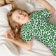 thumbnail image 5 of Balery Leopard print St. Patrick's Day Conjunto de Pijama Infantil de Manga Corta con Estampado – Ropa de Dormir de Algodón Suave-Large, 5 of 6
