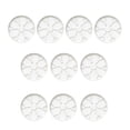 thumbnail image 1 of harayaa 10-Piece Flower Pot Tray Set with Safety Support, Drainage Holes, Spacious Plant White, 1 of 8