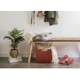 thumbnail image 5 of Contemporary Home Living Blue and Beige Striped Fringe Throw Blanket 50" x 60", 5 of 7