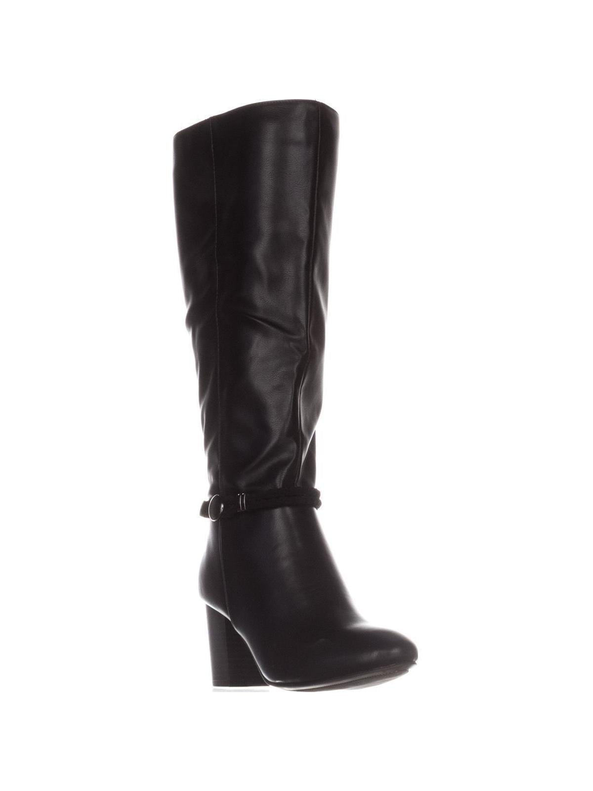 Womens KS35 Galee Wide-Calf Dress Boots, Black - Walmart.com