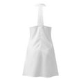 thumbnail image 4 of iOPQO summer dress Women Fashion Casual Solid Sleeveless Dress Cross Strap Halter Neck Zipper Mini Dress Sleeveless Maxi dress Crew Neck White, 4 of 5