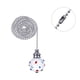 thumbnail image 1 of Ounissouiy - 2 uds. De para ventilador, extensión de cadena de tracción de acero inoxidable, línea de bola de cristal colgante decorativa Iluminación novedosa, 1 of 6