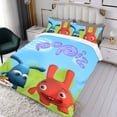thumbnail image 3 of Popiz Bebé TV Conjunto de sábanas temático, trío de piezas, cómodo y amigable con la piel, diseño único, regalo de decoración para el hogar para familiares, amigos y fans,173cm *218cm, 3 of 6