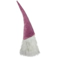 thumbnail image 2 of Northlight Lighted Gnome with Beard and Pointy Hat Christmas Decoration - 17" - Mauve, 2 of 3