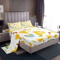 thumbnail image 1 of Mexican Style Sheets Latin Food Tacos Corns Rice Sheet Set, Cinco De Mayo Party Decorations Bed Sheets Set Veggies Yellow Cook Graphic Top Fitted Sheet Full Size, Multicolor, 1 of 2
