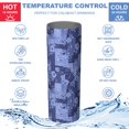 thumbnail image 5 of Pioneer Flower Floral Print Pattern 20oz Skinny Tumbler with Straw & Lid, Double Wall Vacuum Insulated Cup, Leak-Proof, Cup Holder Friendly, Hot 6H Cold 12H, 5 of 6