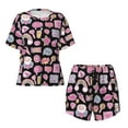 thumbnail image 2 of Yiaed Elements Print Short Sleeve Pajama Sets for Women Casual Crew Neck 2 Piece Lounge Sets Women's Short-Sleeved Pajama-XX-Large, 2 of 5