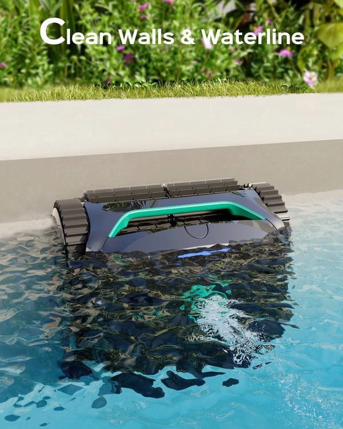 WYBOT C2 Cordless Robotic Pool Cleaner with F1 Solar Skimmer Bundle, Dual Filtration, Wall Climbing, Smart Navigation, App Control, for Inground & Above Ground Pools