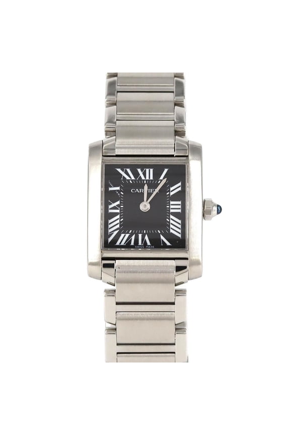 Pre-Owned Cartier Tank Franaise SM W51026Q3 Stainless Steel Quartz (Good)