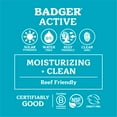 thumbnail image 3 of Badger Zinc Oxide Sunscreen Lip Balm SPF 15, Unscented, 0.5 oz, 4 Pack, 3 of 7
